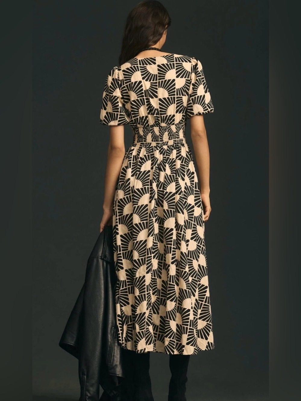 NWT Anthropologie Katerina V-Neck Puff Sleeve Dress Sz: XXS - Picture 3 of 12